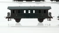 Unbekannt H0 Konvolut Personenwagen mit Oberlichtern 2.Kl. Personenwagen 2.Kl. Packwagen Nebenbahn