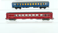 Schicht/Jouef/Unbekannt H0 Konvolut Abteilwagen blau Restaurantwagen rot Personenwagen braun SJ/CSD/u.a.