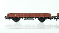 Märklin H0 Konvolut Niederbordwagen braun 2achsig DB