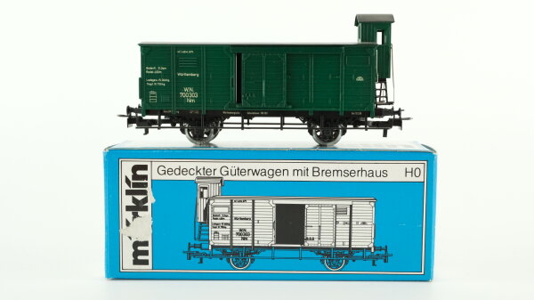 Märklin H0 4679 Gedeckter Güterwagen (700303) mit Bremserhaus  Nm der K.W.St.E. / Pfalz-Bahn