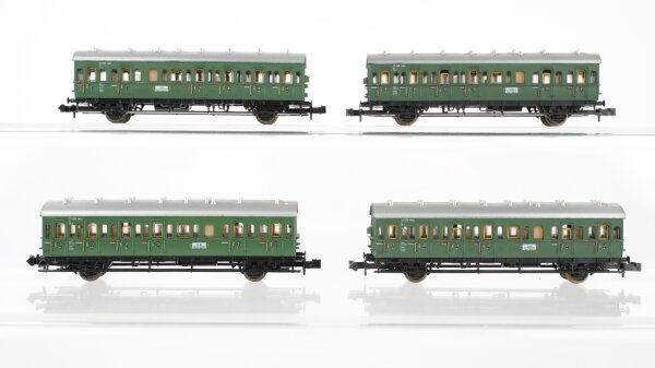 Minitrix N Konvolut Personenwagen Abteilwagen 2./3.Kl. Ulm-Nürnberg