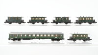 Minitrix N Konvolut Personenwagen Abteilwagen 1./2.Kl, 5...