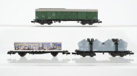Minitrix N Konvolut Güterwagen Containerwagen...