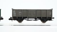 Fleischmann N Konvolut Güterwagen Hochbordwagen 4-achsig, Hochbordwagen DB, SNCF, SNCB