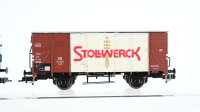 Roco H0 Konvolut Gedeckte Güterwagen "Stollwerck Persil" Schwerlastrungenwagen mit Holzkisten "Maschinenfabrik Esslingen" DB/u.a.