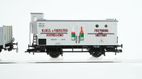 Piko H0 Konvolut Hochbordwagen grau Gedeckter Güterwagen mit Bremserhaus "Kloss & Foerster Sektkellerei" K.Sächs.Sts.EB/u.a.