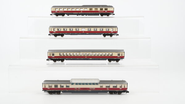 Arnold N Konvolut TEE Personenwagen Abteilwagen 1.Kl., Großraumwagen 1.Kl., Speisewagen, Panoramawagen DB (Kupplung fehlt)