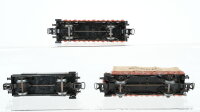 Märklin H0 Konvolut Niederbordwagen mit Bremserhaus und Plane Rungenwagen mit Bremserhaus "Holzstämme" Kesselwagen "Esso" DB/u.a.