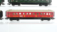 Märklin H0 Konvolut Personenwagen "346/1" mit Zugschluss Speisewagen "346/2 J" Schlafwagen "346/3" Packwagen "348/4" SBB-CFF/u.a.