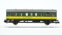 Minitrix N Konvolut Personenwagen Behelfspersonenwagen 3.Kl. grün, Aufenthaltswagen "Gleisbau"