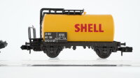 Rivarossi N Konvolut Güterwagen Kesselwagen "Esso, Shell", Kühlwagen "Staufen Bräu, Findus" DB, u.a.