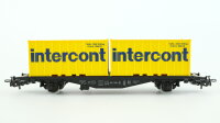 Märklin H0 4670 Behälter-Tragwagen (Containerwagen) Intercont DB