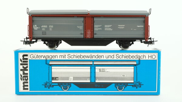 Märklin H0 4730 Schiebewand-Schiebedachwagen Tbikks der SNCB