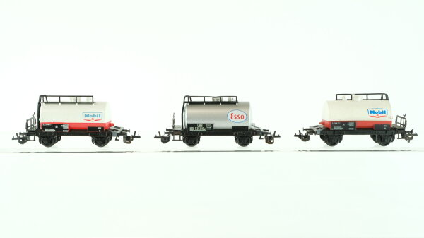 Unbekannt TT Konvolut Güterwagen Kesselwagen "Esso, Mobil" ÖBB, SJ