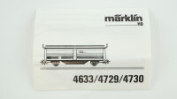 Märklin H0 4730 Schiebewand-Schiebedachwagen Tbikks der SNCB