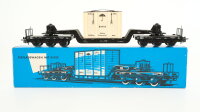 Märklin H0 4618 Tiefladewagen mit Übersee-Kiste...