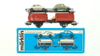 Märklin H0 4613 Autotransportwagen mit 4 PKW DB
