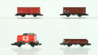 Minitrix N Konvolut Güterwagen Metallkesselwagen...