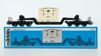Märklin H0 4618 Tiefladewagen mit Übersee-Kiste...