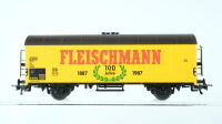 Fleischmann H0 Konvolut Kühlwagen "100 Jahre Flesichmann" Hochbordwagen Viehtransportwagen mit Bremserhaus Autotransportwagen DB