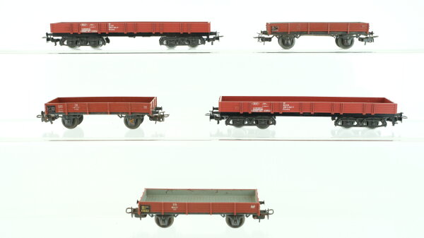 Märklin H0 Konvolut Niederbordwagen 4achsig Niederbordwagen 2achsig DB