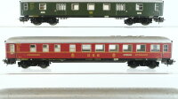 Märklin H0 Konvolut Speisewagen "DSG" Personenwagen 1.Kl. blau beleuchtet Packwagen grün Blech DB