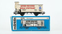 Märklin H0 4678 Bierwagen (WULLE) mit Bremserhaus Gk...