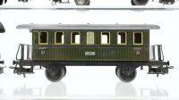 Märklin H0 Konvolut Personenwagen Packwagen grün Blech Nebenbahn