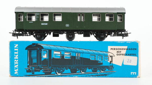 Märklin H0 4080 Personenwagen mit Gepäckabteil 2.KL BD3yge der DB