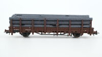 Roco H0 76846 Rungenwagen mit Ladung DSB (Rungen fehlen...