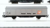 Roco H0 Konvolut Schwerlastflachwagen 4achsig gedeckte Güterwagen"Uhlenbrock Bauernebl Freizeit Hobby Spiel"  Planschiebewagen DB/NSCB/MAV/SBB-CFF