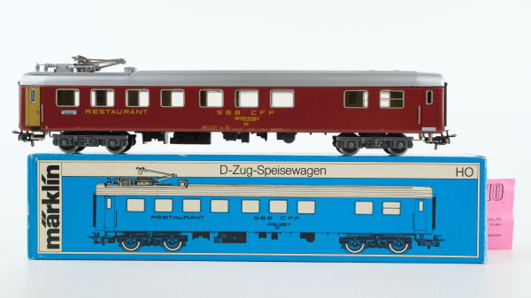Märklin H0 4068 Reisezugwagen (Restaurant, 51 85 88-30 009-6) WR der SBB