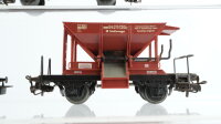 Märklin H0 Konvolut Krankwagen "Krupp-Ardelt", Kranschutzwagen, Niederbordwagen, Schotterwagen, Hochbordwagen DB