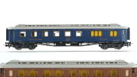 Liliput H0 Konvolut "Pullman" Speisewagen blau, Schlafwagen braun CIWL