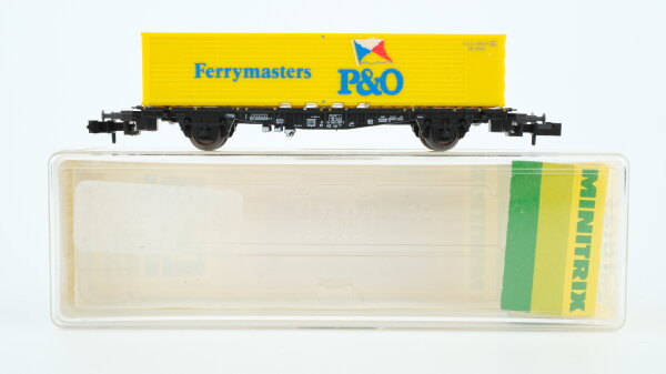 Minitrix N 70147 Containertragwagen Lgis 323 Ferrymaster P&O NS