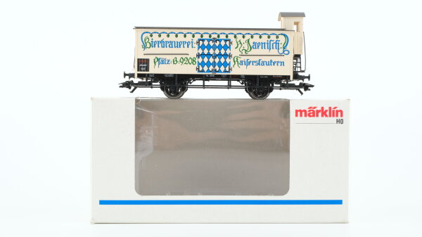 Märklin H0 48921 Bierwagen JAENISCH (Kühlwagen mit Bremserhaus)  G der K.Bay.Sts.B Insider Jahreswagen 1997