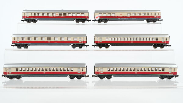 Minitrix N Konvolut "TEE" Personenwagen 1.Kl. teilw. beleuchtet DB