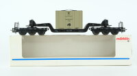 Märklin H0 4618 Tiefladewagen mit Übersee-Kiste...