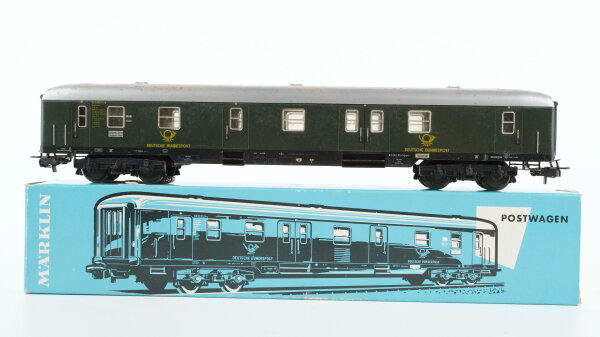 Märklin H0 4047 Reisezugwagen Post 4m der DB (nachgerüstete Beleuchtung)