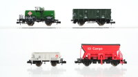 Fleischmann N Konvolut Gedeckter Güterwagen,...