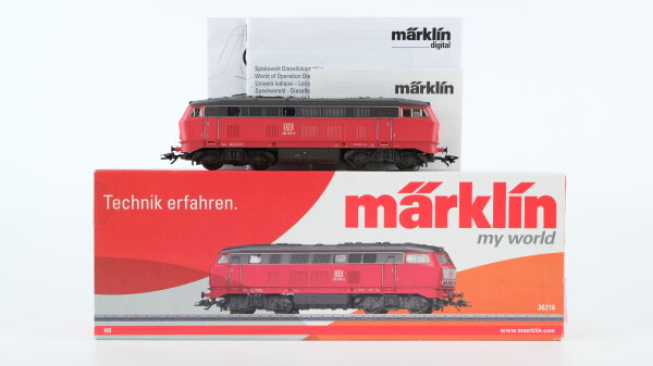 Märklin H0 36216 Diesellokomotive BR 216 der DB Wechselstrom Digital Fx