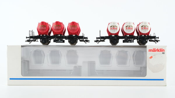 Märklin H0 48941 Behälter-Tragewagen-Satz (EKU) BTr 10 der DB