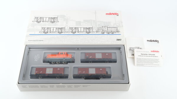 Märklin H0 2847 Schweizer Nebenbahn-Güterzug der SBB Wechselstrom Analog