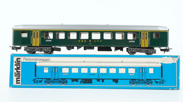 Märklin H0 4066 Reisezugwagen (A 2561) A 2500 der SBB (beschriftete OVP)
