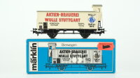 Märklin H0 4678 Bierwagen (WULLE) mit Bremserhaus Gk...