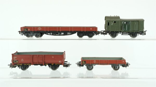 Märklin H0 Konvolut Hiederbordwagen Hochbordwagen Güterzugbegleitwagen DB