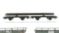 Märklin H0 Konvolut Autotransportwagen (ohne PKW) Drehschemelwagen-Set mit Schienen DB
