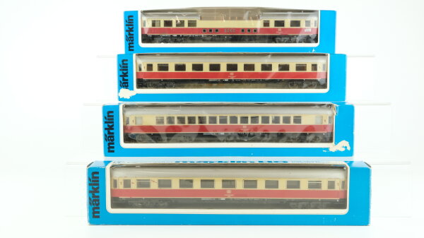 Märklin H0 Konvolut "TEE" Panoramawagen Grossraumwagen 1.Kl. Abteilwagen 1.Kl. (teilw. beleuchtet) DB