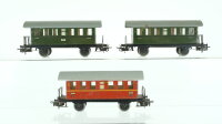 Märklin H0 Konvolut Personenwagen 2.Kl. grün...