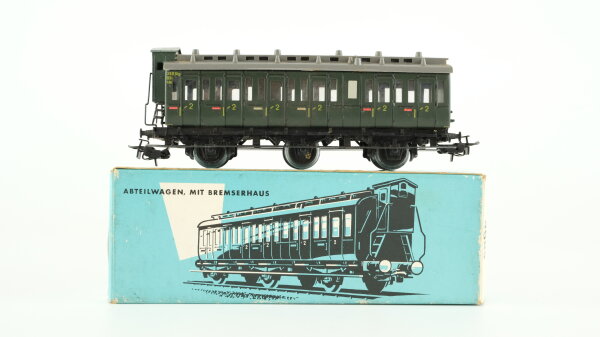 Märklin H0 4005 Reisezugwagen (dunkelgrüner Wagenkasten, 2.Kl.) B3pr07 / B2pr07 der DB